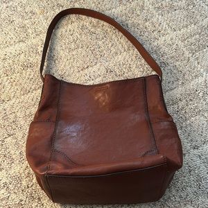Frye Brown Leather Shoulder Bag